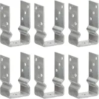 vidaXL Grondankers 6 st 8x6x15 cm gegalvaniseerd staal zilverkleurig