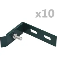 vidaXL Wand hoekverbinding 10 sets groen