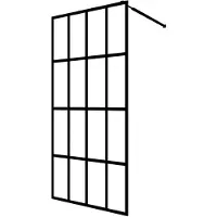 vidaXL Inloopdouchewand 140x195 cm mat gehard glas