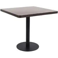 vidaXL Bistrotafel 80x80 cm MDF donkerbruin