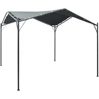 vidaXL Prieel 3x3 m staal antraciet