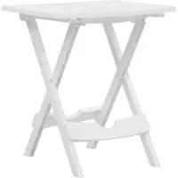 vidaXL Tuintafel inklapbaar 44,5x38,5x50 cm wit