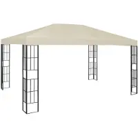 vidaXL Prieel 3x4 m crème