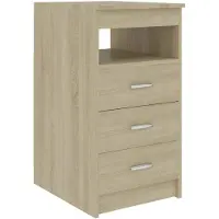 vidaXL Ladekast 40x50x76 cm bewerkt hout sonoma eikenkleurig