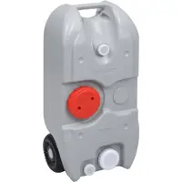 vidaXL Watertank op wielen 40 L grijs