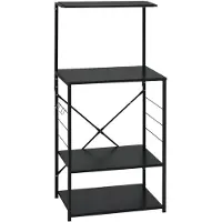 vidaXL Magnetronkast 60x39,6x123 cm bewerkt hout zwart