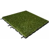 Intergard Kunstgrastegels kunstgras rubberen tegels 50x50x3cm
