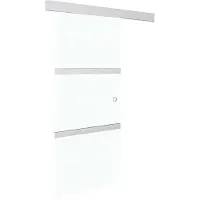 vidaXL Schuifdeur met zachte stops 76x205 cm ESG-glas en aluminium