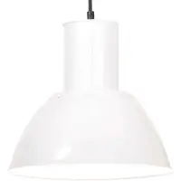 vidaXL Hanglamp rond 25 W E27 28,5 cm wit