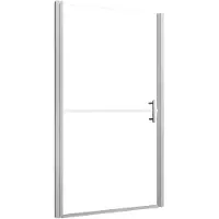 vidaXL Douchedeur mat 91x195 cm gehard glas