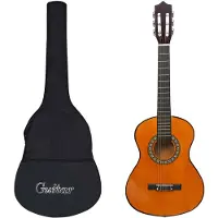 vidaXL Gitaar klassiek beginner kinderen met tas 1/2 34"