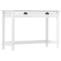 vidaXL Wandtafel Hill 2 lades 110x45x74 cm massief grenenhout