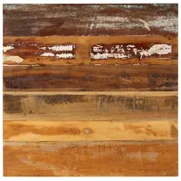 vidaXL Tafelblad vierkant 15-16 mm 70x70 cm massief gerecycled hout