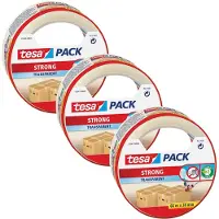 TESA 3x Tesa doorzichtige verpakkingstape sterk 66 mtr x 50 mm - Tape (klussen)