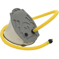 vidaXL Voetpomp 26x18 cm PP en PE grijs en geel