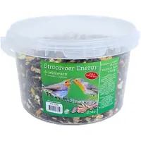 Moon 2x stuks emmer 4 seizoenen vogelvoer mix 2,5 liter - Vogelvoer