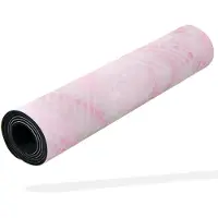 Matchu Sports Yogamat Deluxe - Pink marble - 180 cm - Suede