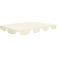 vidaXL Vervangingsluifel voor schommelbank 150/130x105/70cm crèmekleur