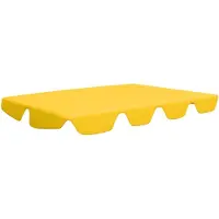 vidaXL Vervangingsluifel voor schommelbank 150/130x105/70 cm geel