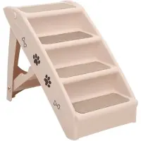 vidaXL Hondentrap inklapbaar 62x40x49,5 cm crème