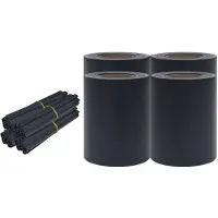 vidaXL Privacyfolie PVC, 140 x 0,19 m, mat, donkergrijs