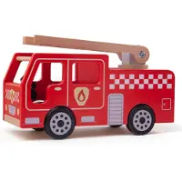 Bigjigs Auto - Brandweer - Ladderwagen - 28cm