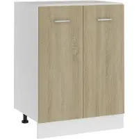 vidaXL Onderkast Lyon 60x46x81,5 cm bewerkt hout sonoma eikenkleurig