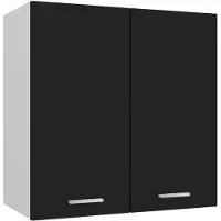 vidaXL Bovenkast Lyon 60x31x60 cm bewerkt hout zwart