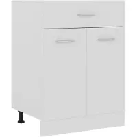 vidaXL Onderkast met lade Lyon 60x46x81,5 cm bewerkt hout wit