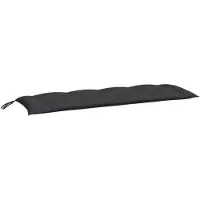 vidaXL Tuinbankkussen 150x50x7 cm oxford stof zwart