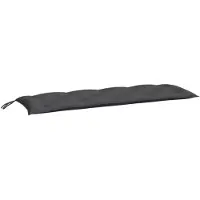 vidaXL Tuinbankkussens 2 st 150x50x7 cm oxford stof antracietkleurig