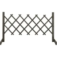 vidaXL Tuinlatwerk 120x60 cm massief vurenhout grijs
