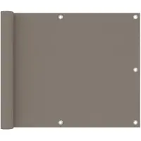 vidaXL Balkonscherm 75x300 cm oxford stof taupe