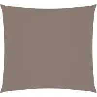 vidaXL Zonnescherm vierkant 6x6 m oxford stof taupe