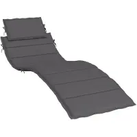 vidaXL Ligbedkussen 186x58x4 cm oxford stof antracietkleurig