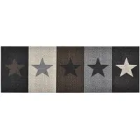vidaXL Keukenmat wasbaar Star 45x150 cm