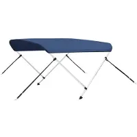 vidaXL Biminitop 2-boogs 180x130x110 cm marineblauw