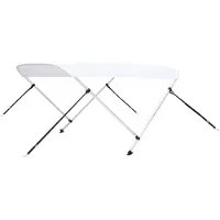 vidaXL Biminitop 2-boogs 180x130x110 cm wit
