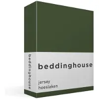 Beddinghouse Hoeslaken Donker Groen (Jersey)-80/90 x 200/220 cm
