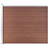 vidaXL Schuttingpaneel, composiet (WPC), 175x146 cm, bruin