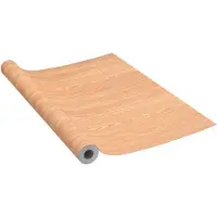vidaXL Meubelfolie zelfklevend 500x90 cm PVC esdoornkleurig