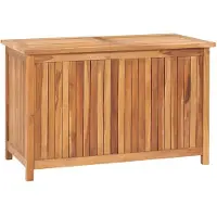 vidaXL Opbergbox 90x50x58 cm massief teakhout