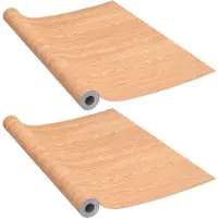 vidaXL Deurfolies zelfklevend 2 st 210x90 cm PVC esdoornkleurig