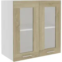 vidaXL Bovenkast Lyon 60x31x60 cm bewerkt hout sonoma eikenkleurig