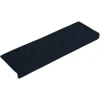 vidaXL Trapmatten zelfklevend 15 stuks 65x21x4 cm marineblauw met rechthoekige rand