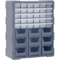 vidaXL Organiser met 39 lades 38x16x47 cm