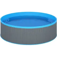 vidaXL Splasher pool 350x90 cm grijs