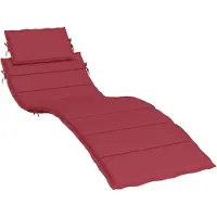 vidaXL Ligbedkussen 186x58x4 cm oxford stof wijnrood