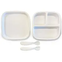 Deryan Kinderbordenset Quuby silicone wit