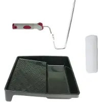 Veba Verfroller anti spat lakroller profi schilderset met softgrip beugel en verfbak 25 cm - Verfrollers